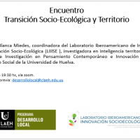 Relatoría: Transición socio-ecológica y territorio con Blanca Miedes